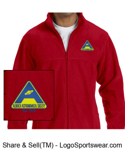 Mens 8 oz. Full-Zip Fleece Jacket - Embroidery Design Zoom